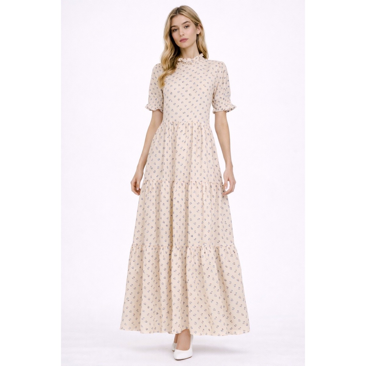 SISTER JANE Filly Floral Tiered Maxi Dress Cream Women Size XS Casual Cottage | eBay SISTER JANE Filly Floral Tiered Maxi Dress Cream Women Size XS Casual Cottage | eBay
