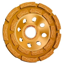 4.5" Diamond Grinding Cup Wheel Double Row Concrete Angle Grinder 18 segments