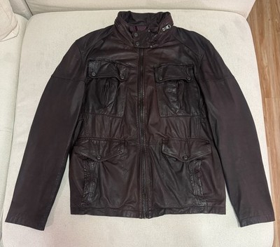 Andrew Marc by Marc Jacobs Leather Field Jacket (Medium)