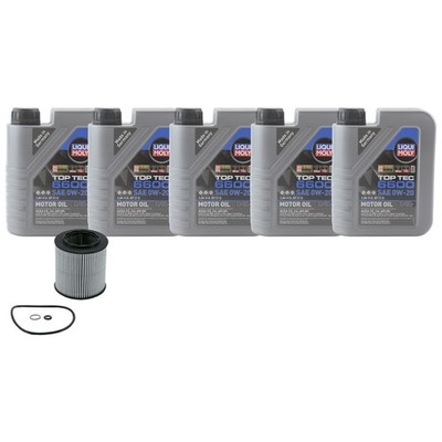 5L Liqui Moly Top Tec 6600 0W20 WixXP Engine Oil Change Kit for E84 F22 F32 F36