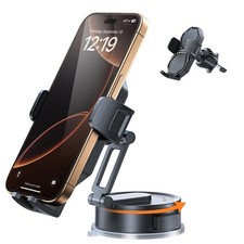 SUPERONE 3-in-1 Car Phone Holder [Strongest Suction Cup & Clip] 360° Adjust