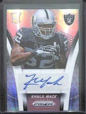2014 Panini Pink Prizm Autograph #AR-KM Khalil Mack No 62 of 75