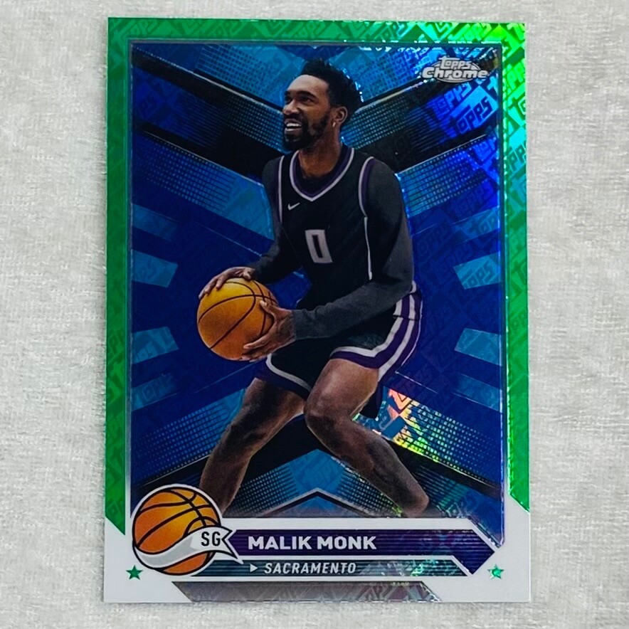 NBA カード Malik Monk RPA 直書きサイン 99枚限定 Malik Monk 2024-25 Panini Totally Certified Mirror Maroon