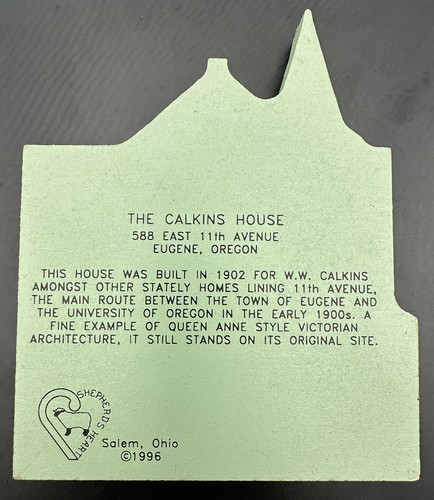 Primera Iglesia Bautista Eugene Oregon Casa Calkins Corazón de Pastor de Madera Cristiana - Imagen 6 de 12