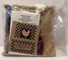 Country Chicken Hooked On Rugs Kit Canvas Pattern Hand Dyed Wool 10 X 10