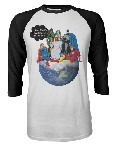 DC Mens Raglan 3/4 T-Shirt | eBay