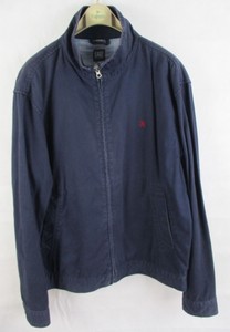 Download Mens Easy Navy Blue Casual Half Lined Zip Jacket ...