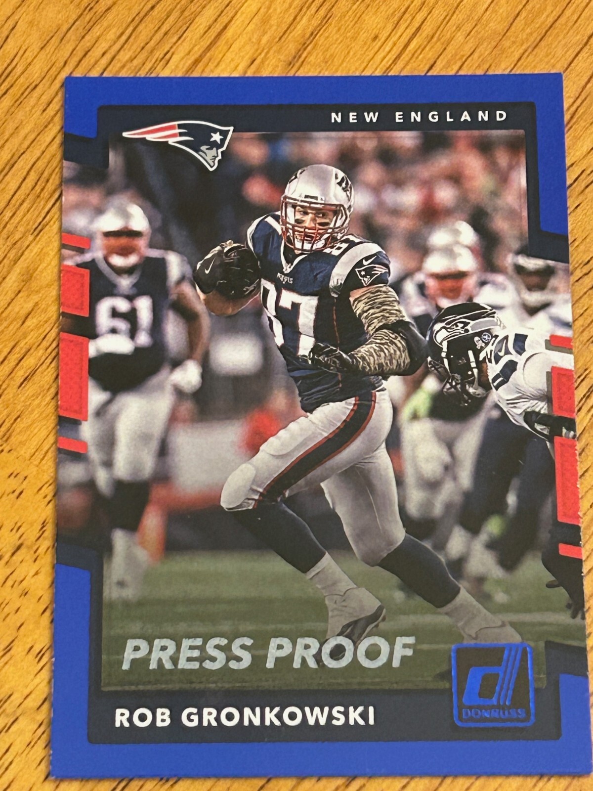 2017 Panini Donruss - Rob Gronkowski #25 Press Proof Blue @QM20