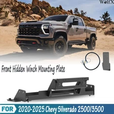 For 2020-2023 Chevy Silverado 2500/3500 Steel Front Hidden Winch Mounting Plate