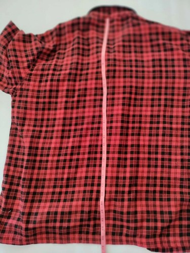 STAFFORD Men's XXL Red Buffalo Plaid Cotton Flannel Pajama Set Shirt Pants - Picture 7 of 9
