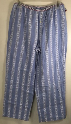 Tommy Hilfiger Men's SLEEP Wear Pants light blue & white size medium - Picture 2 of 9