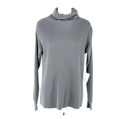 REPEAT Pullover Damen Grau 38 M Rollkragen Viskose Baumwolle Neu Np 149 