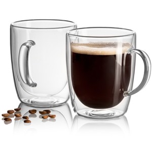Set of 2 Strong Clear Glass Double Wall Coffee Mug Tea Espresso Cup 10 oz 854657007055 | eBay Set of 2 Strong Clear Glass Double Wall Coffee Mug Tea Espresso Cup 10 oz 854657007055 | eBay