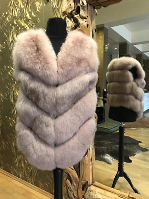 Fuchs Fellweste Damen Echtfell GÃ¼nstig Pelzweste Daunenweste Mit