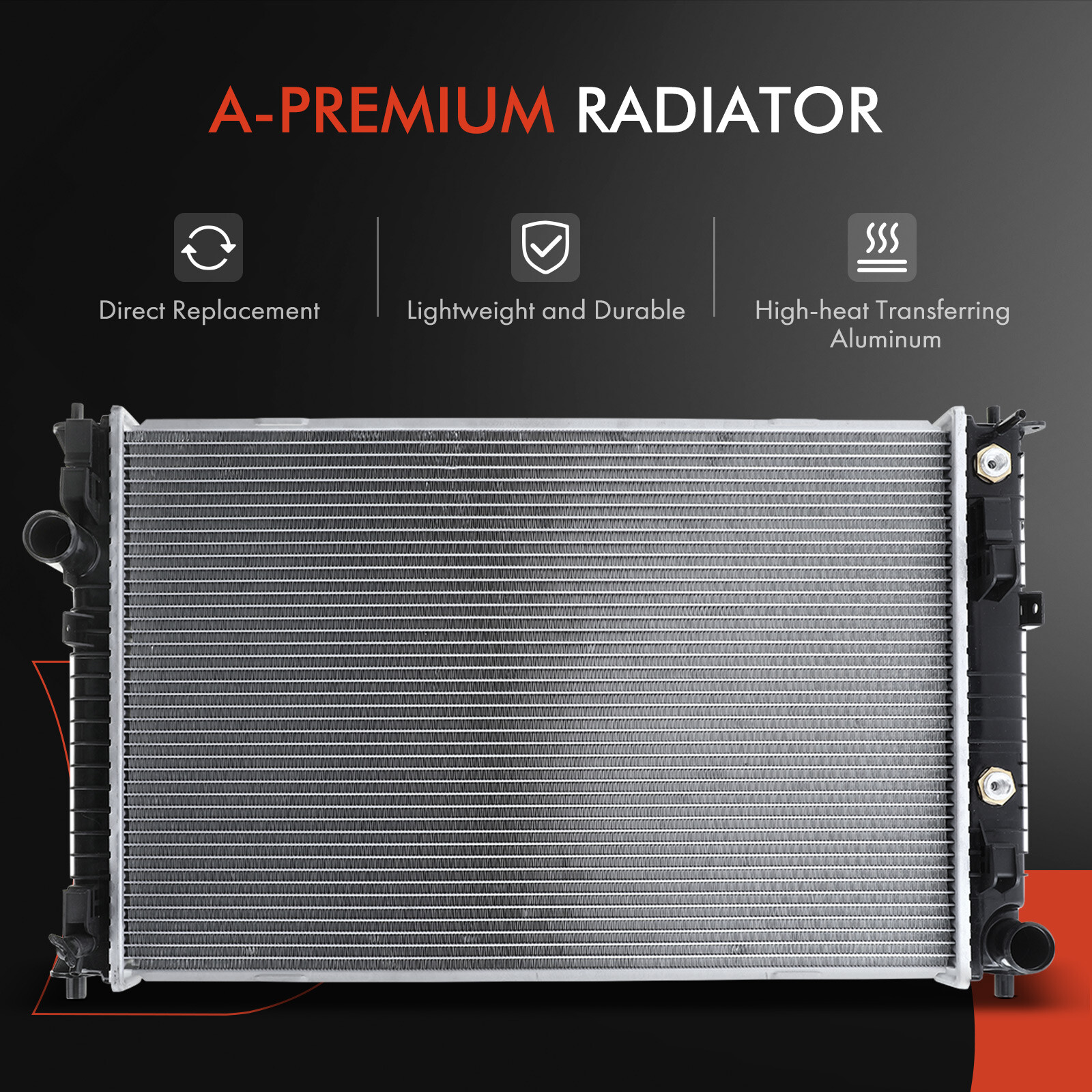 A-Premium Radiator & Cooling Fan Assy Kit for Ford Fusion Mercury Milan ...