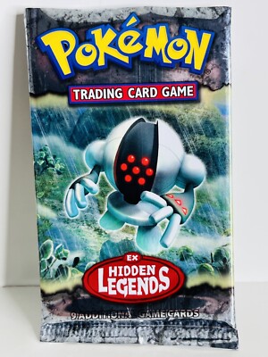 Pokemon- EMPTY Ex Hidden Legends Booster Pack - Regirock Artwork