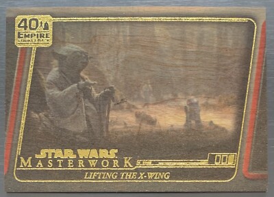 2020 Star Wars Masterworks 40th Empire schlägt zurück Heben des X Wing Holzes 2/10