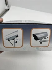 2 Dummy  Surveillance CCTV Security Camera Flashing Red LED Dome NEW 2 PACK