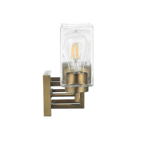 3-Light Aged Brass Bathroom Vanity Light 19" small Over Mirror Lighting Fixture - Picture 3 of 4