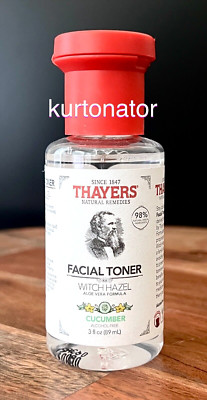 Thayers CUCUMBER Witch Hazel Facial Toner NEW Travel Size 3 fl.oz
