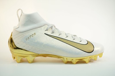 Nike Vapor Untouchable Pro 3 PRM Football Cleats AQ0634-007 White Gold Men's 9.5 | eBay