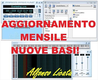 ALFONSO LICATA KARAOKE MIDI BASES FOR VANBASCO - NO. 50 BASES UPDATE DECEMBER 2025
