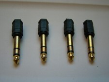 5x 6.5 MM 1/4 Male Plug to 3.5mm Female Jack Mono Adapter Audio Headphone Mic