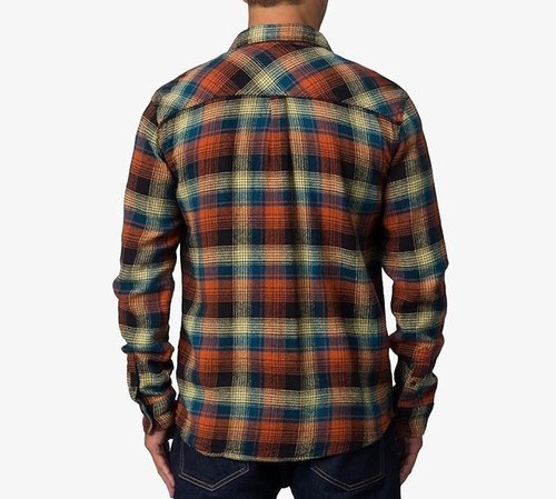 REEF PANTOLA Men's LS Woven Flannel Shirt - CVR - Large - NWT - Picture 2 of 5