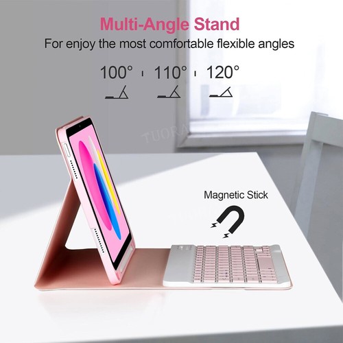For iPad 5/6/7/8/9/10/11th Gen A16 Air 11 M3 2025 Keyboard Case Bluetooth Mouse - Picture 47 of 64
