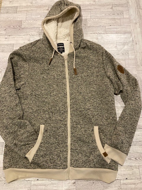 Buffalo David Bitton Full Zip Hooded Sherpa Fleece Lined Jacket Men size XL