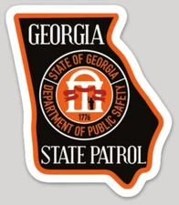 3 Inch Non-Reflective Georgia Highway Patrol State Police Logo Sticker Decal
