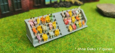 Grandstand for Figures Shows Circus Car Racing Events Track N Model 1/160