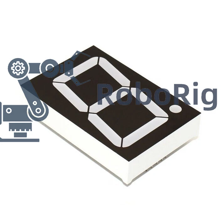 5 PCS 1.8 inch 1 digit Blue Led display 7 segment Common cathode NEW - Image 3 of 4