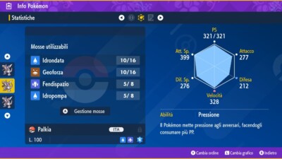 Pokémon Scarlet and Violet/ Rare Shiny Palkia/ 6IV / Level 100