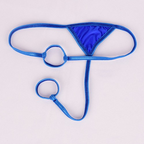 Mens Micro G-string Underwear T-back Thong Open Butt Bikini Penis Hole Lingerie↑ - Picture 13 of 29
