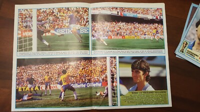 Poster Calcio Italia Campione Del Mondo 1982 Intrepido - Vintage Football