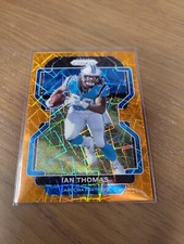 2021 Panini Prizm Orange Lazer Prizm Ian Thomas #313 - Carolina Panthers 