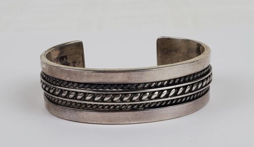 Vintage NAVAJO Cuff Bracelet Native American TOM HAWK Sterling Silver | eBay