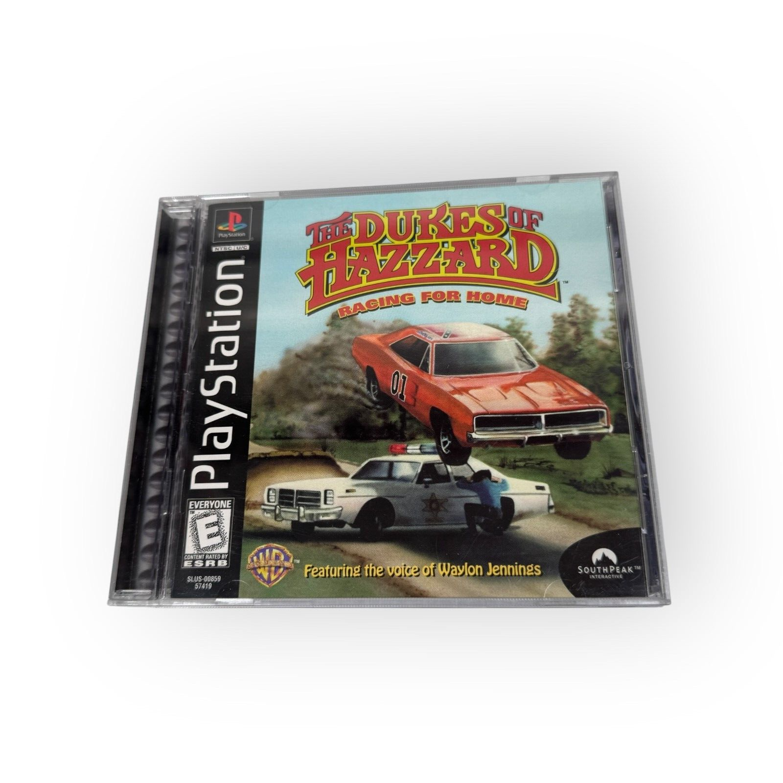 The Dukes of Hazzard Racing for Home PS1 Game Complete Black Label CIB