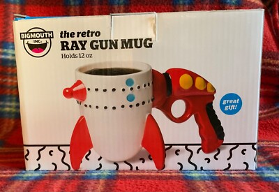 Bigmouth Inc Retro Ray Gun Coffee Mug 12oz - New In Box