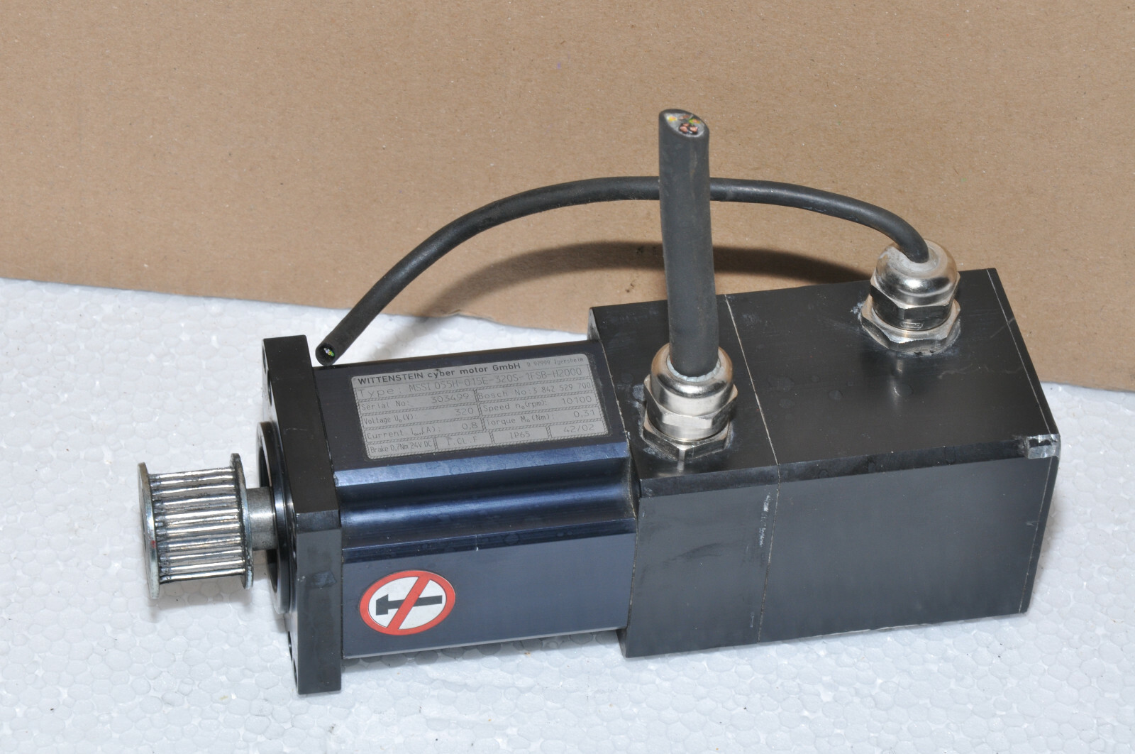 Wittenstein Servo Motor MSSI 055H-015E--320S-1FSB-H2000, Bosch 3 842 529 700