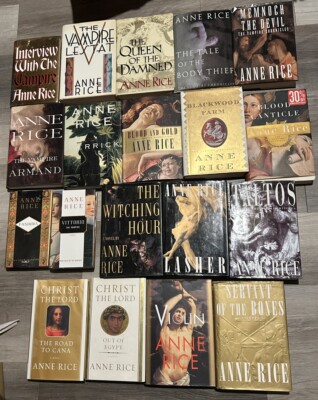 Set Vampire Chronicles Interview With A Vampire Mayfair ANNE RICE Hardcover Lot