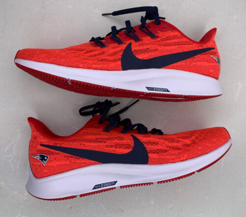 NEW Nike Air Zoom Pegasus 36 New England Patriots CI2012-600 Women's 10, Men's 8 - Picture 1 of 9