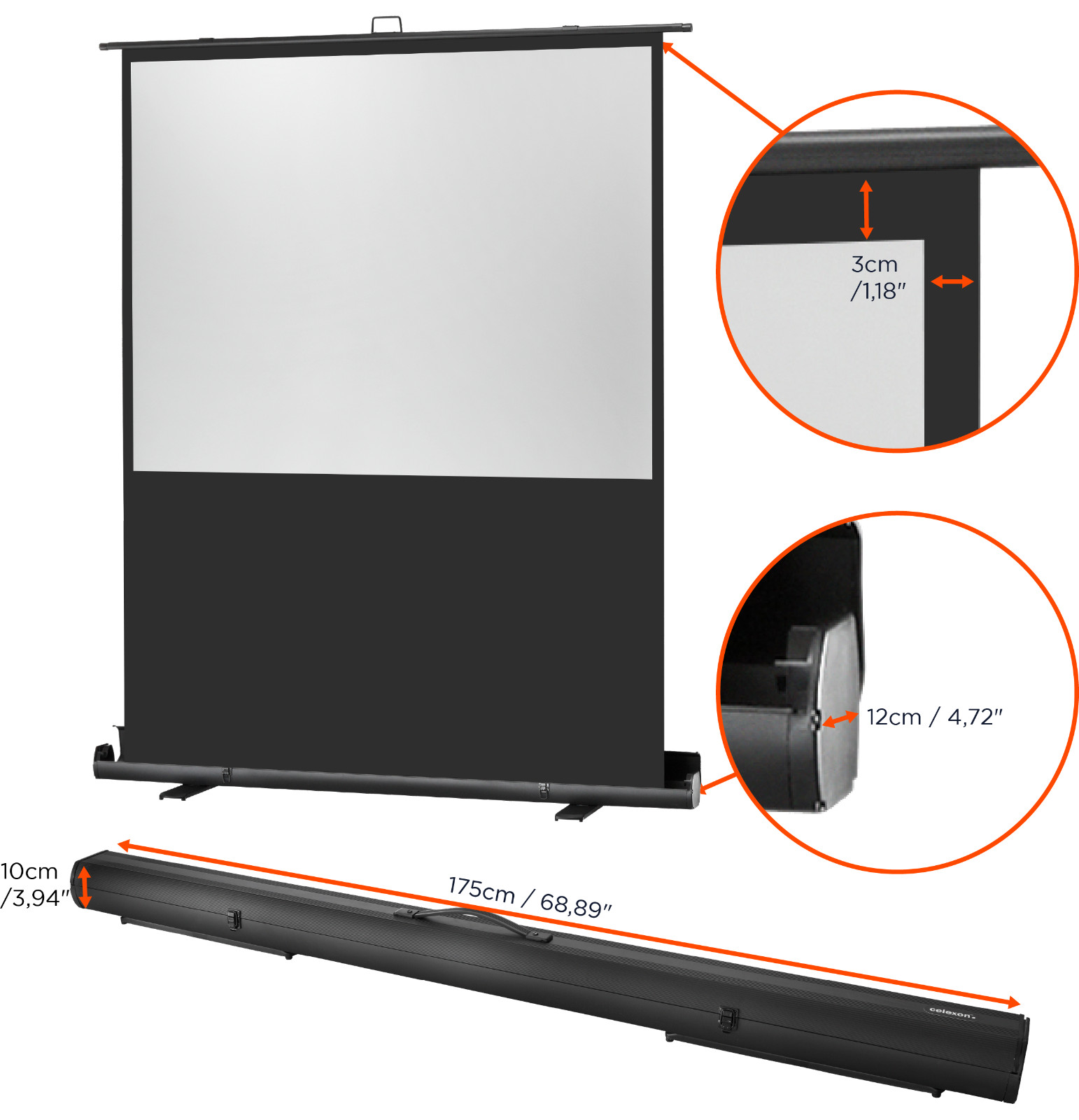 Thumbnail - Celexon Mobile Leinwand Ultramobil Plus Pro Mit Scherengelenk