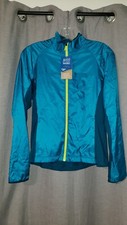 NWT Brooks Women Fusion Hybrid Windbreaker Jacket Water Resistant Panels sz med