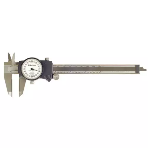 MITUTOYO 505-744 Dial Caliper,6In,0.200/Rev,Carbide 4CGK1