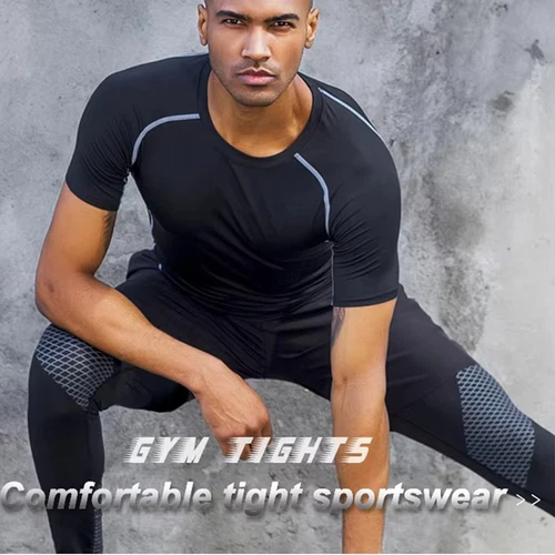 Camiseta transpirable para hombre de EE. UU. fresca seca deportes correr rendimiento absorbente gimnasio top - Imagen 8 de 24
