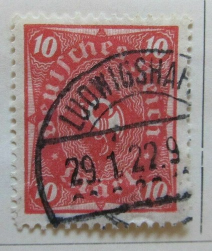 A6P45F186 Germany 1922 10m used