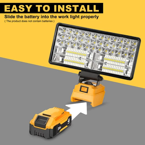 LED Work Light for Dewalt 20V Battery,90W Flood Light Torch for Workshop,Camping - Bild 8 von 12