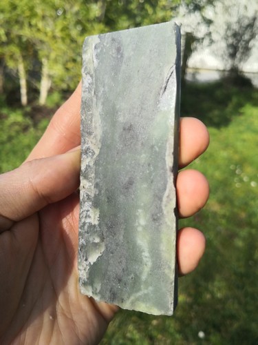 Greenstone Pounamu Nephrite Jade Totoweka slab lapidary carving Rare Apple green - Picture 5 of 9